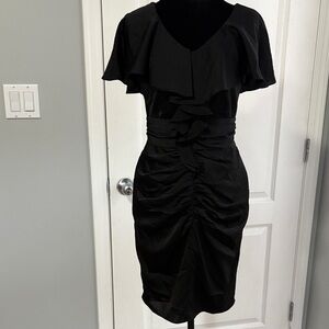 Miss Sixty Elegant Black Midi Dress